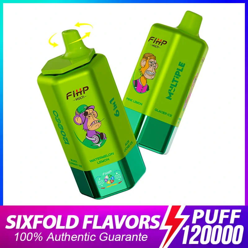 FIHP, 120 000 potáhnutí, jednorázový vaporizér 6-in-1, fotografie 2