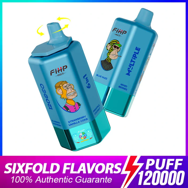 FIHP, 120 000 potáhnutí, jednorázový vaporizér 6-in-1, fotografie 5