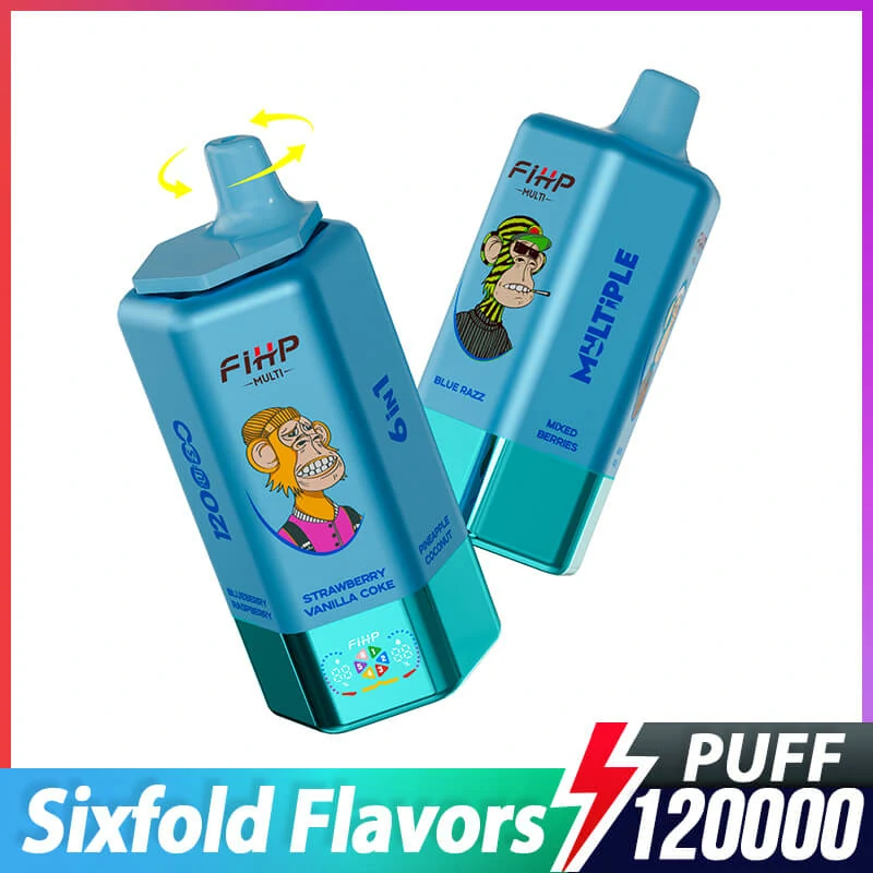 FIHP, 120 000 potáhnutí, jednorázový vaporizér 6-in-1, fotografie 7