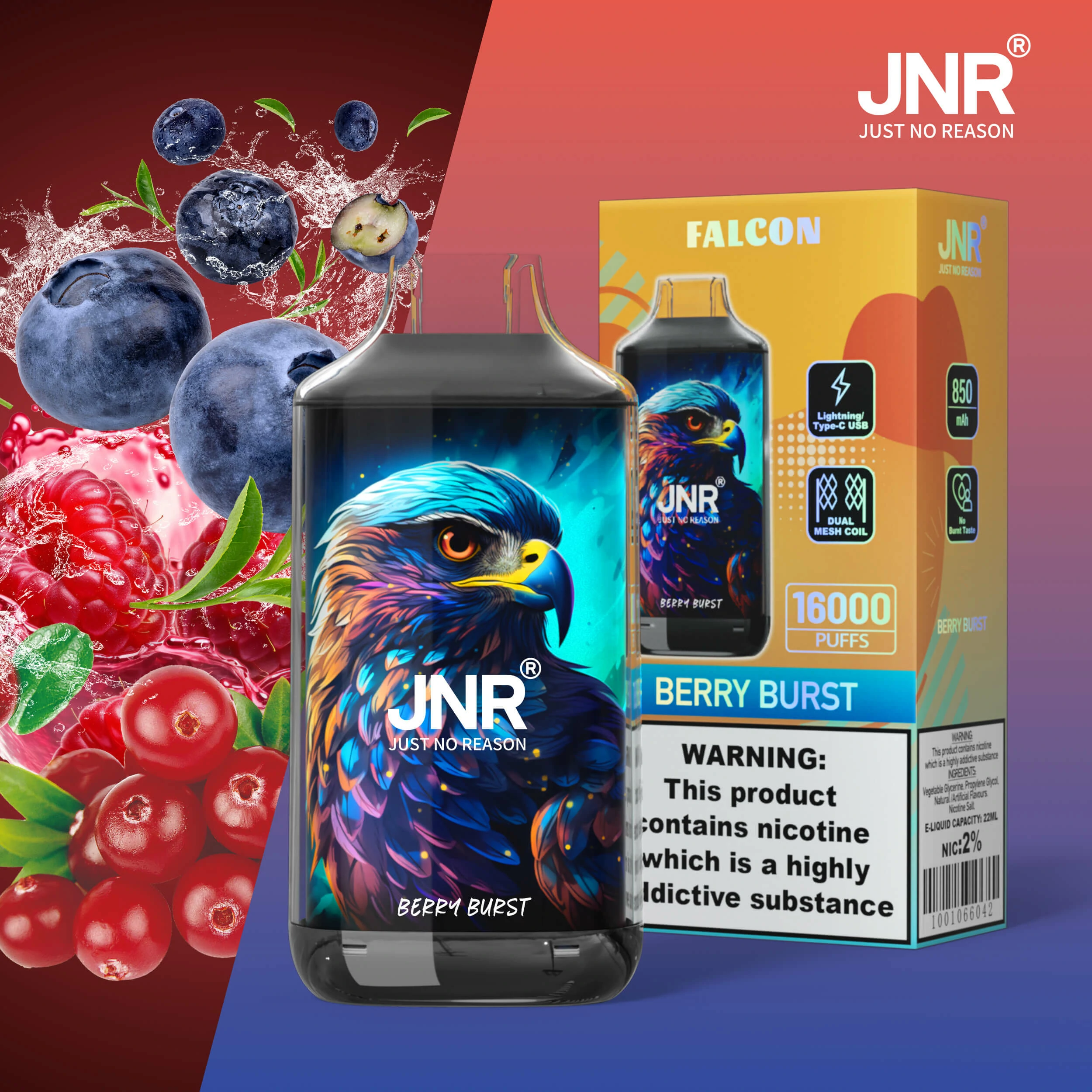JNR 16000 Puffs Disposable Vape