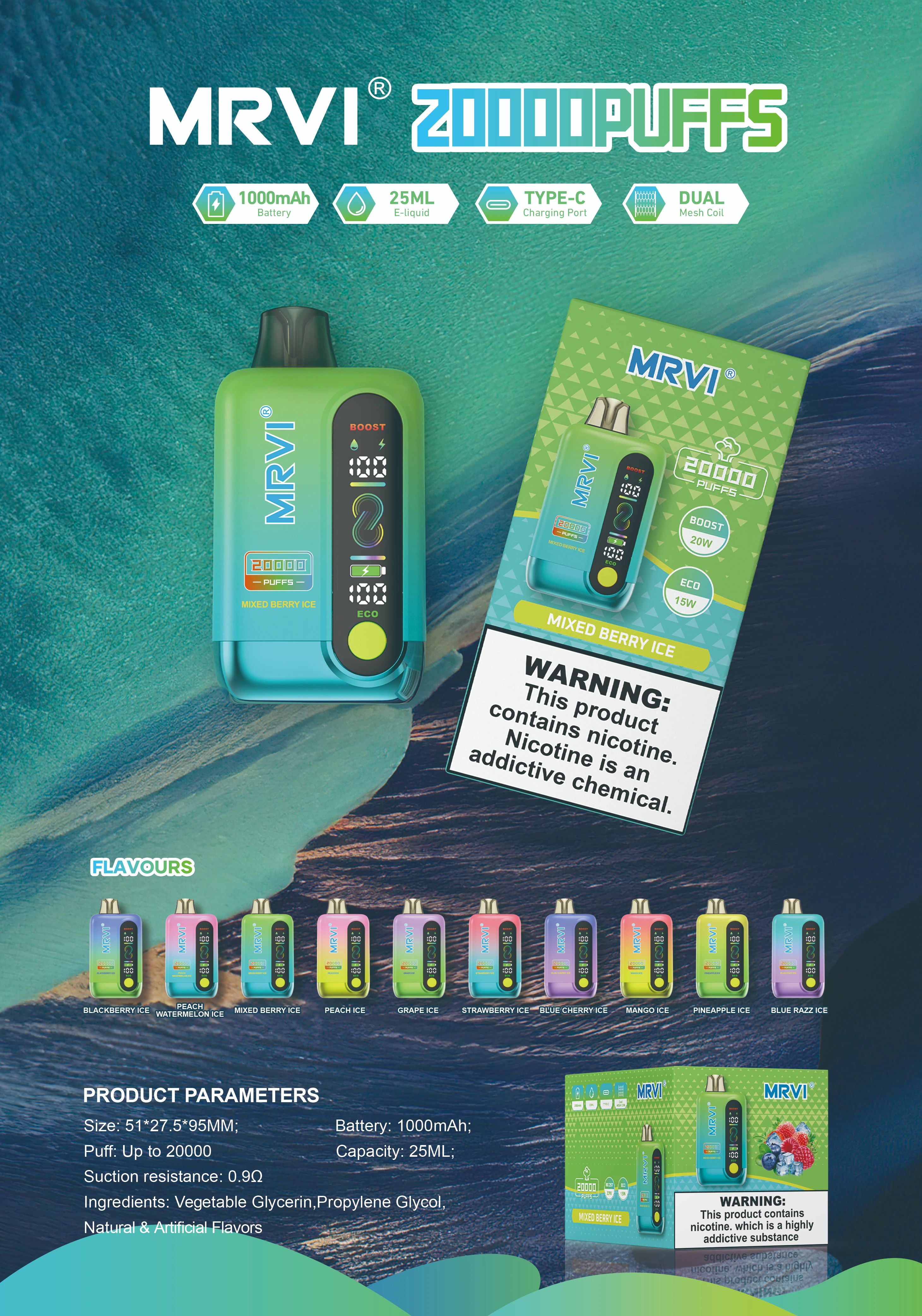 MRVI 20000 Puffs Disposable Vape