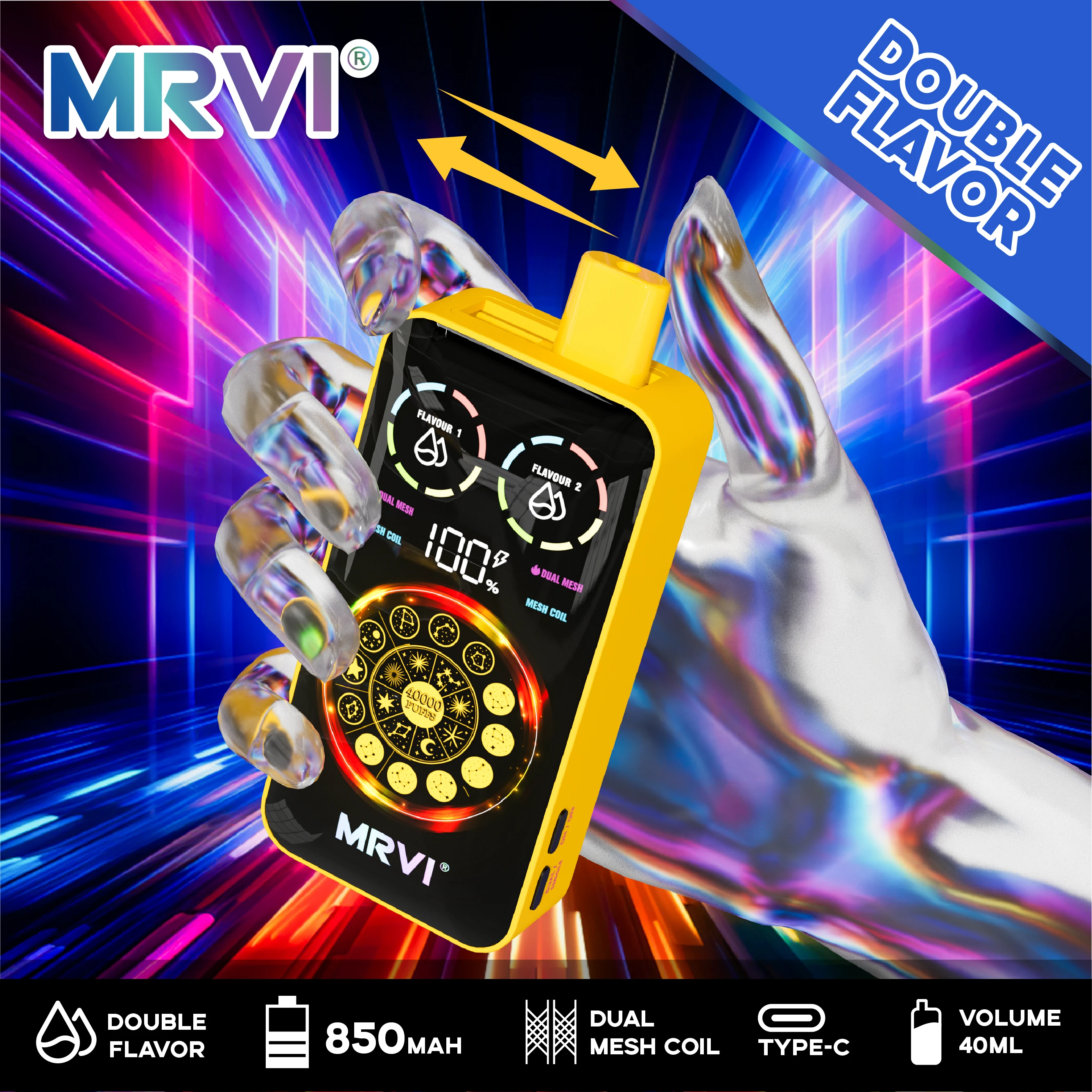 MRVI 40000 Puffs 2-in-1 Disposable Vape