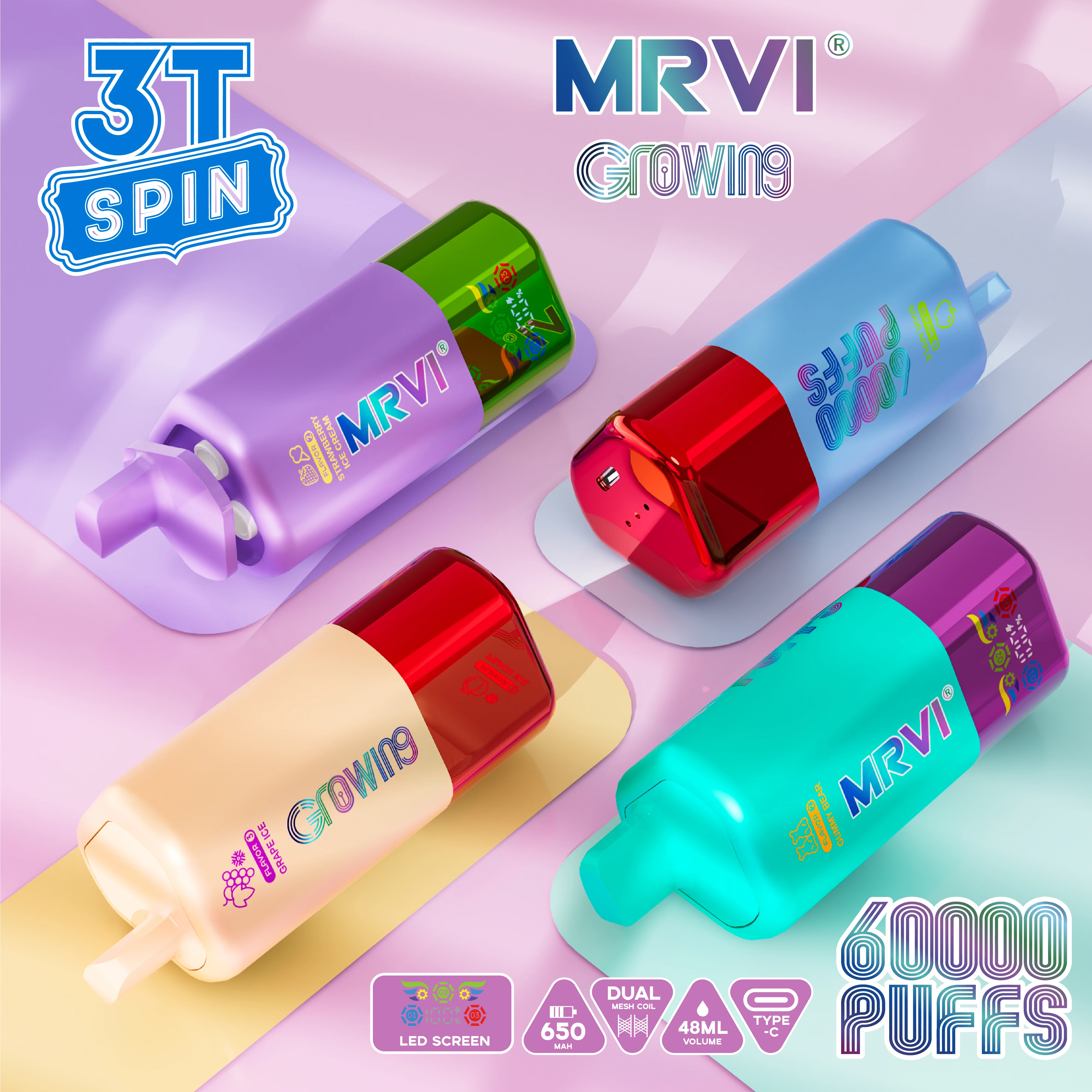MRVI 60000 Puffs 3-in-1 Disposable Vape