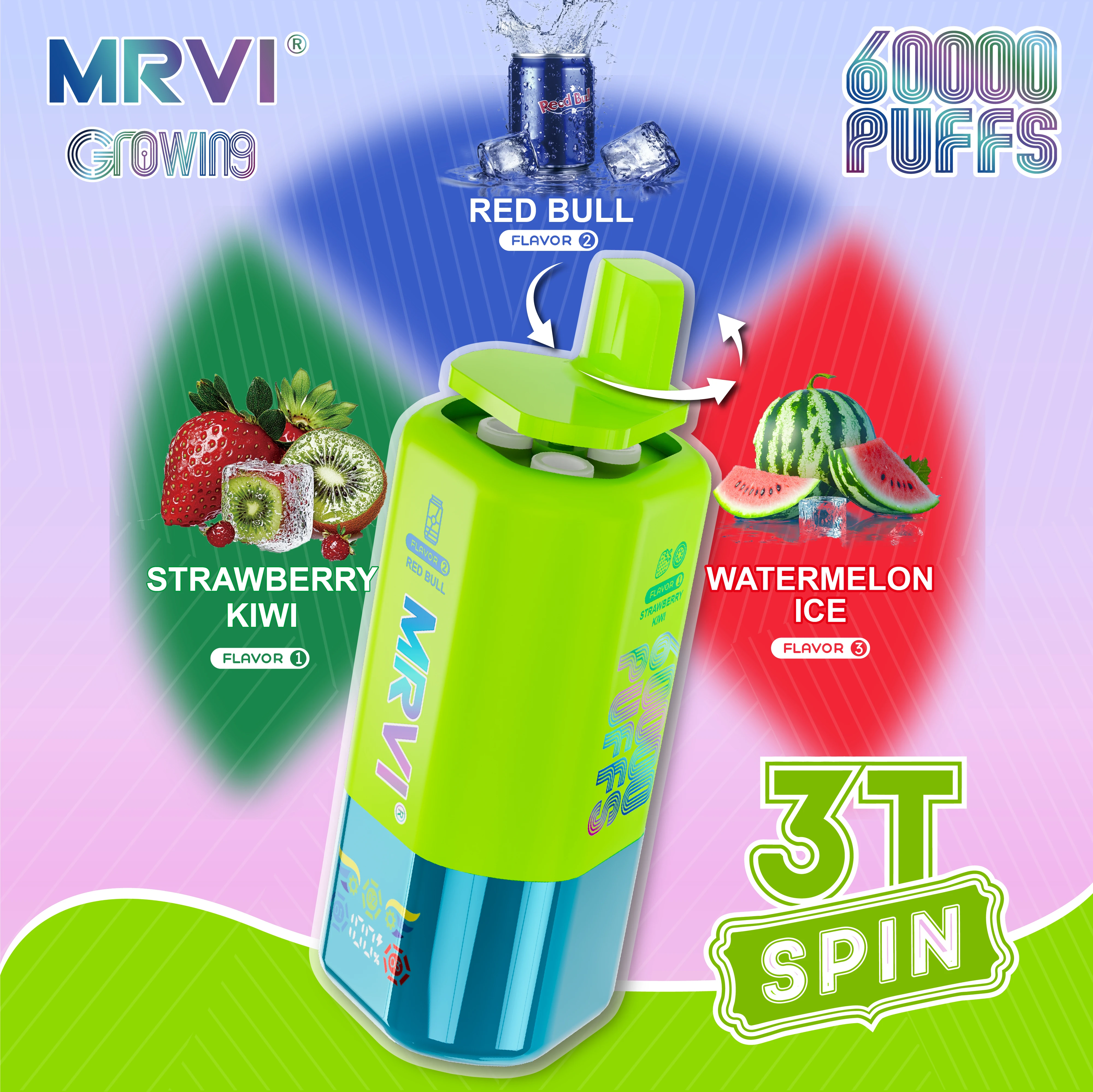 MRVI, 60.000 de pufuri, vaporizator de unică folosință 3-in-1, fotografie 3