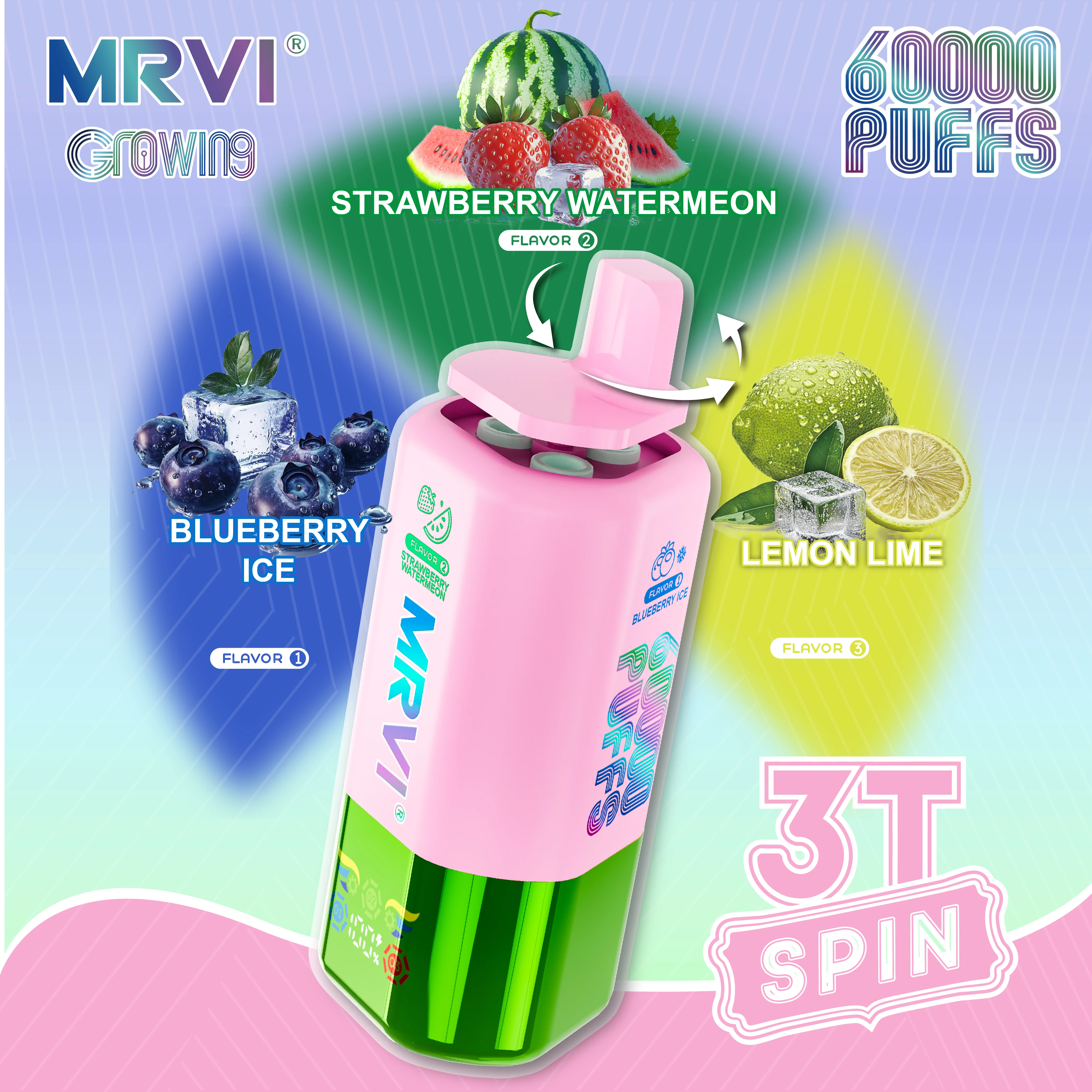 MRVI, 60.000 de pufuri, vaporizator de unică folosință 3-in-1, fotografie 4