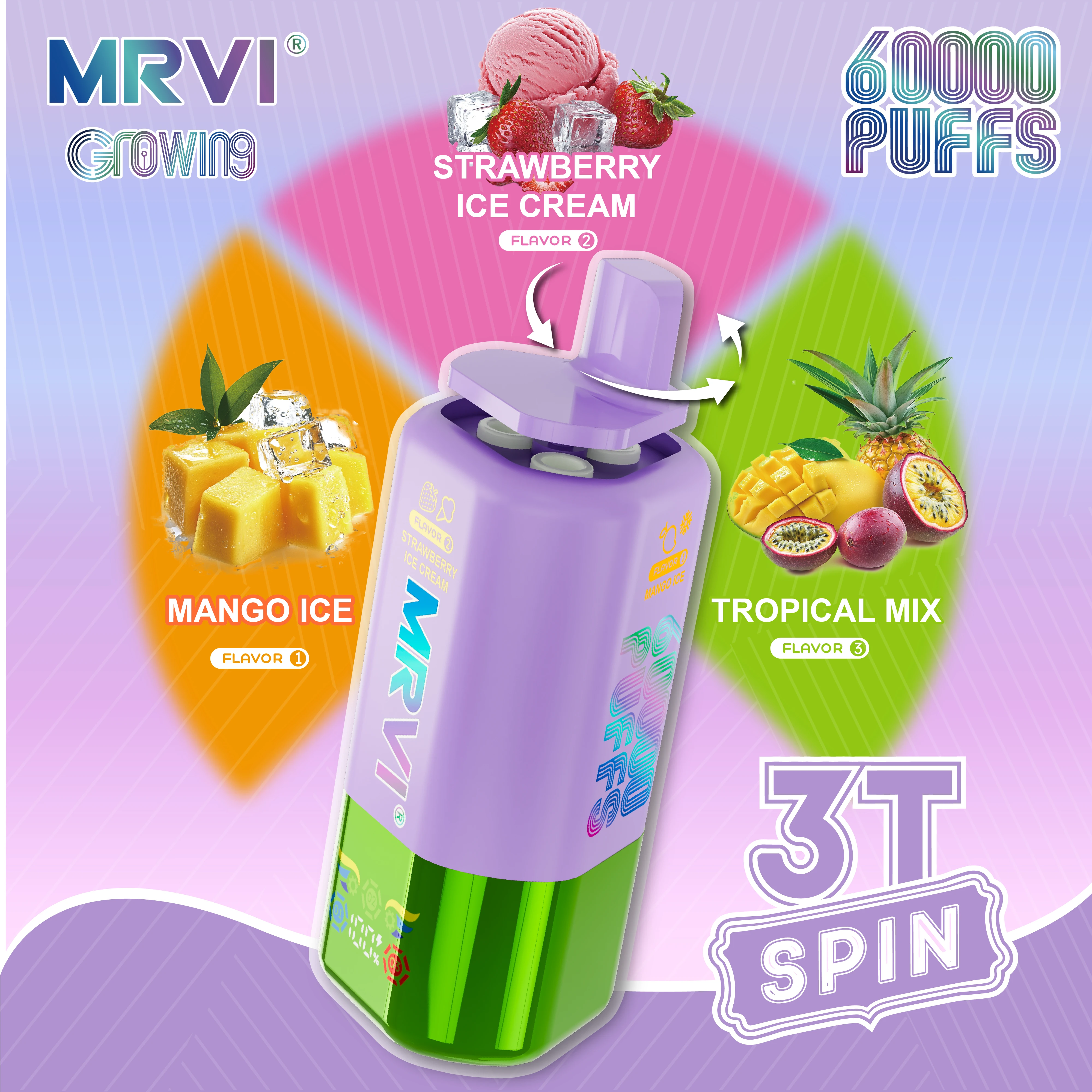 MRVI, 60.000 de pufuri, vaporizator de unică folosință 3-in-1, fotografie 7