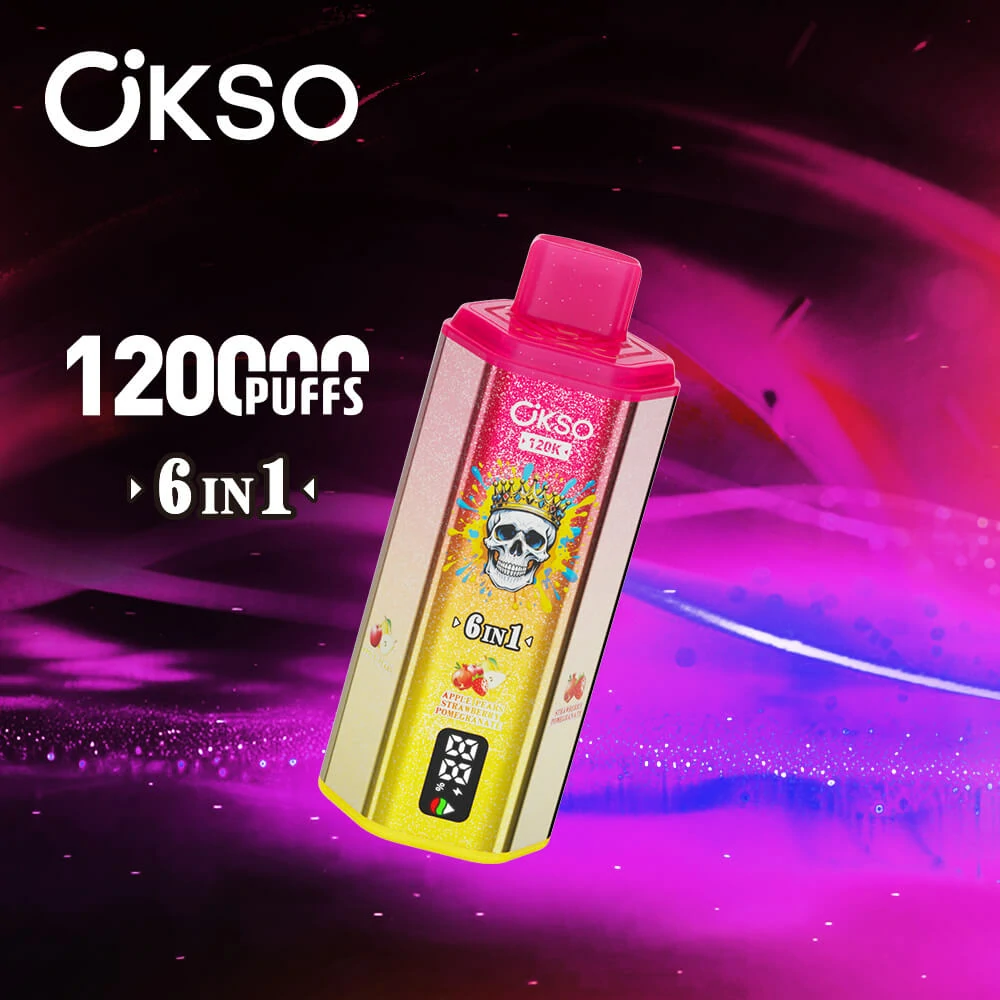 OKSO: vaporizador desechable 6-in-1 de 120 000 caladas, foto 3