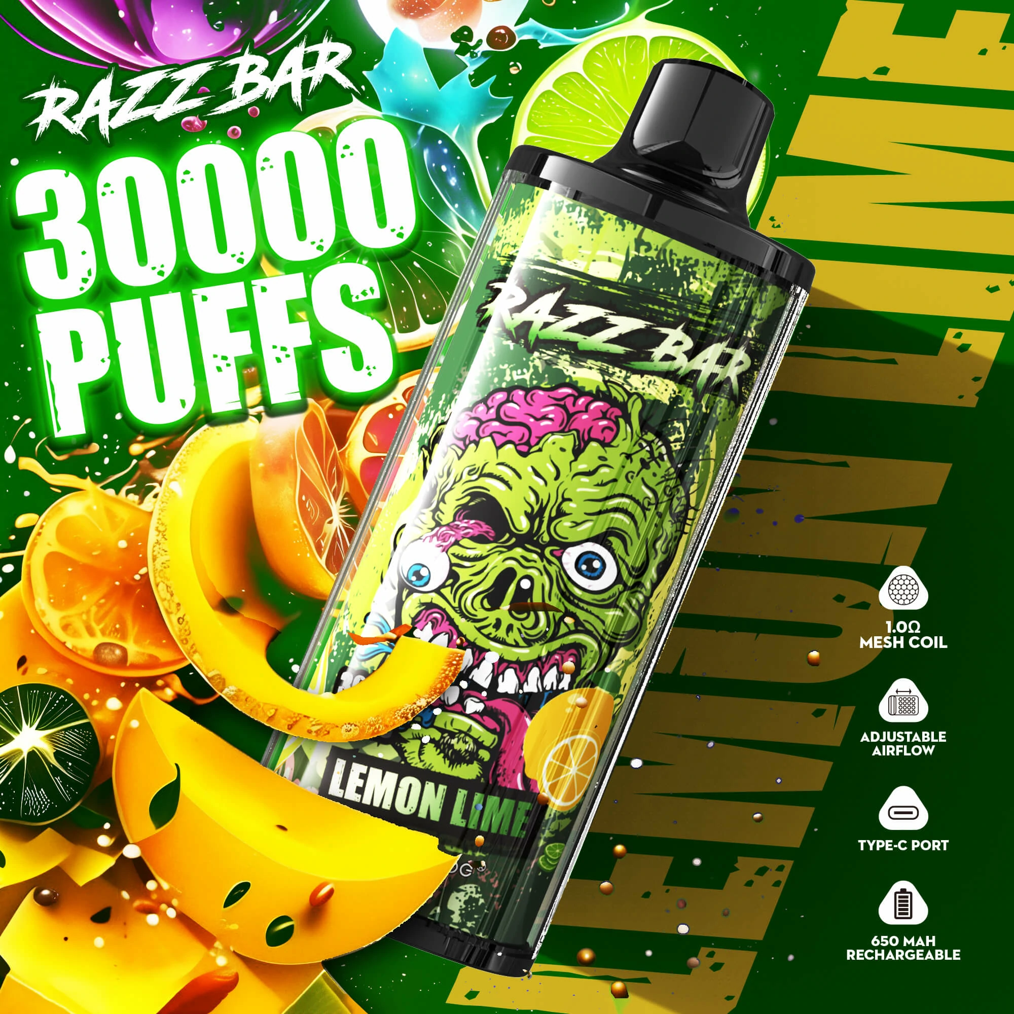 Razz Bar, Einweg-E-Zigarette mit 30.000 Zügen, Foto 3