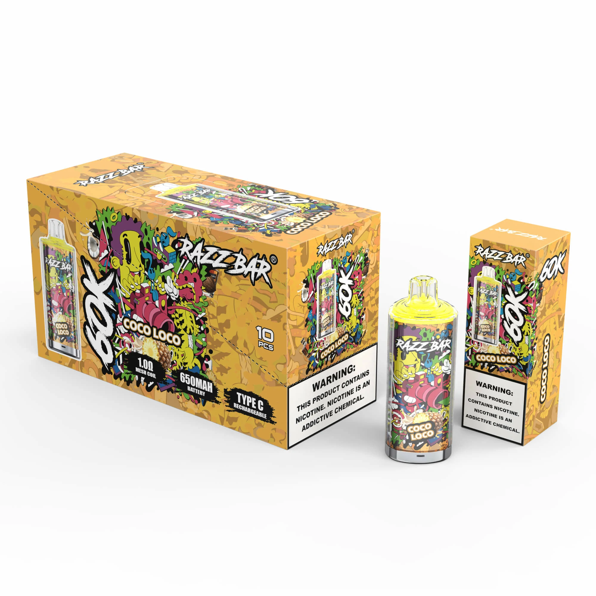 Razz Bar 60000 Puffs Disposable Vape, photo 5