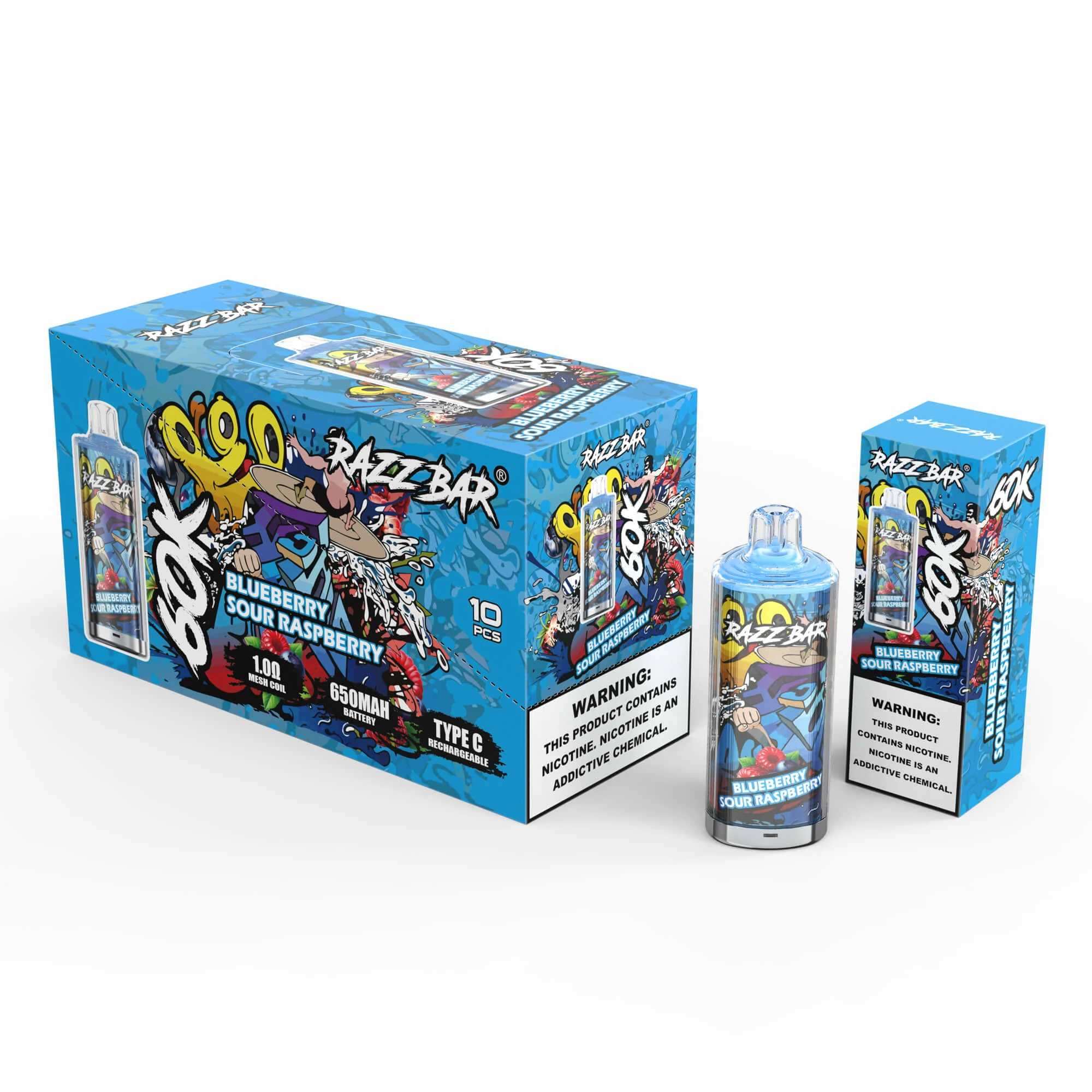 Razz Bar 60000 Puffs Disposable Vape, photo 7