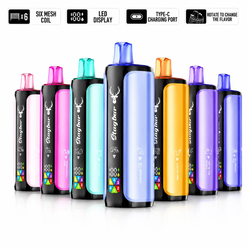 Stag Bar, 180.000 boccate, vaporizzatore usa e getta 6-in-1