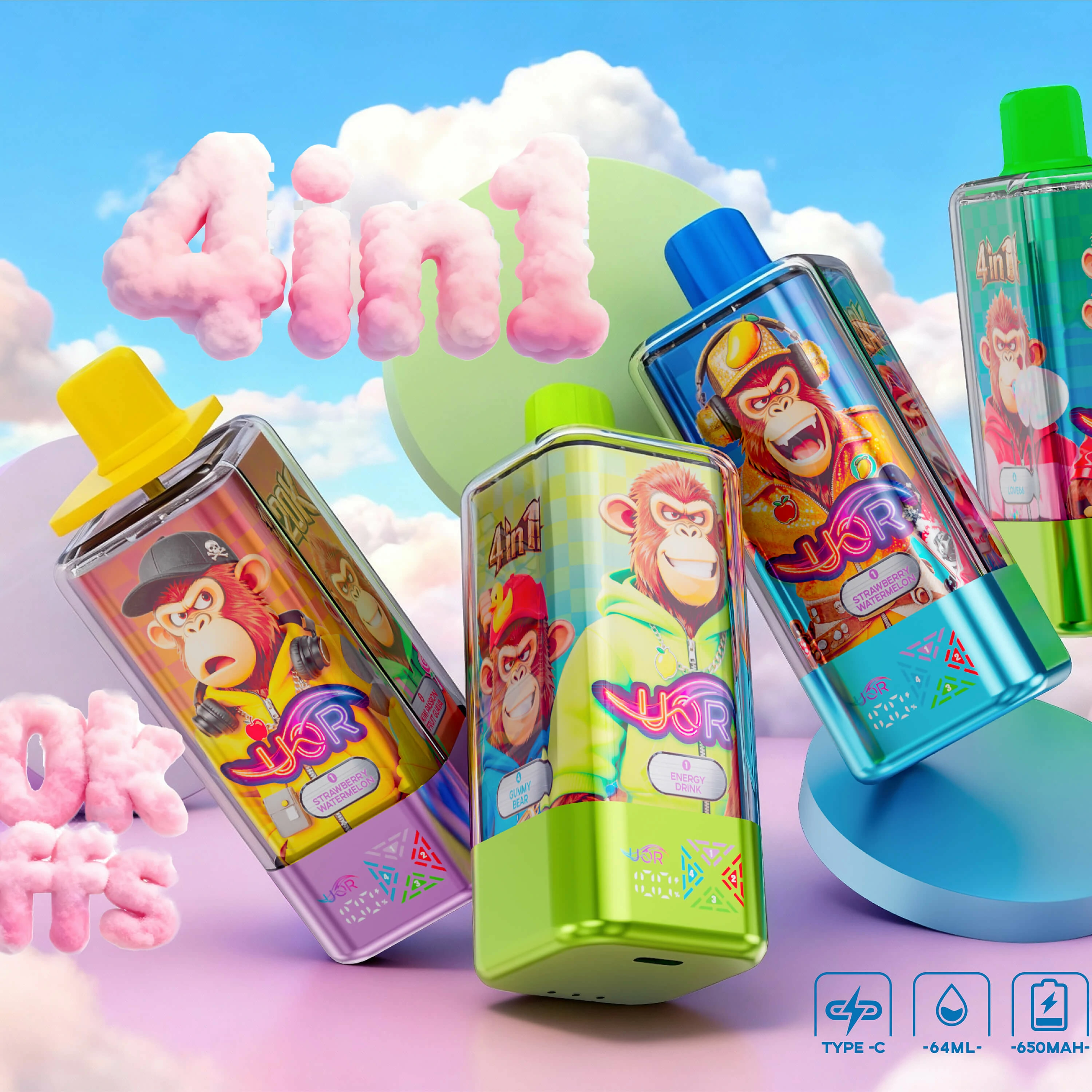 UOR 120000 Puffs 4-in-1 Disposable Vape, photo 2