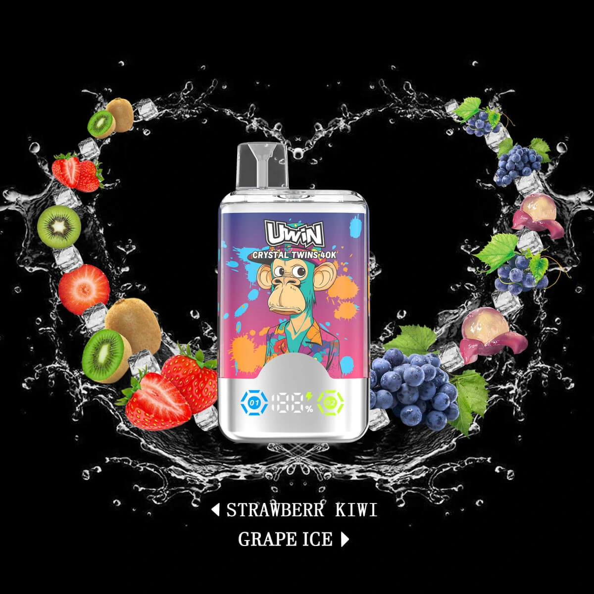 Uwin 40000 Puffs 2-in-1 Disposable Vape, photo 2