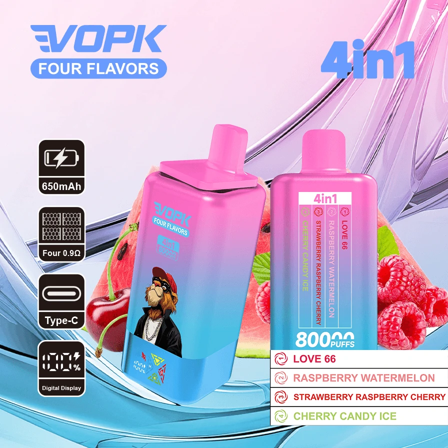 VOPK 80000 Puffs 4-in-1 Disposable Vape, photo 2