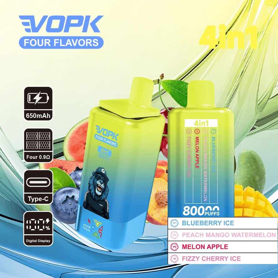 VOPK 80000 Puffs 4-in-1 Disposable Vape, photo 4