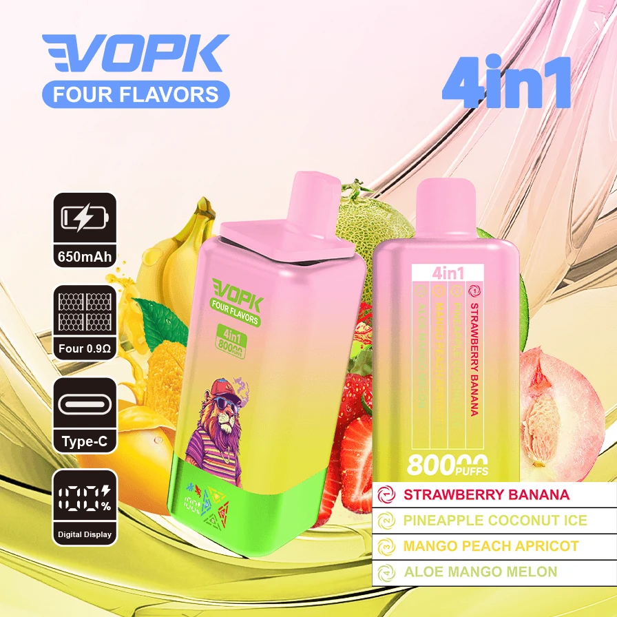 VOPK 80000 Puffs 4-in-1 Disposable Vape, photo 5