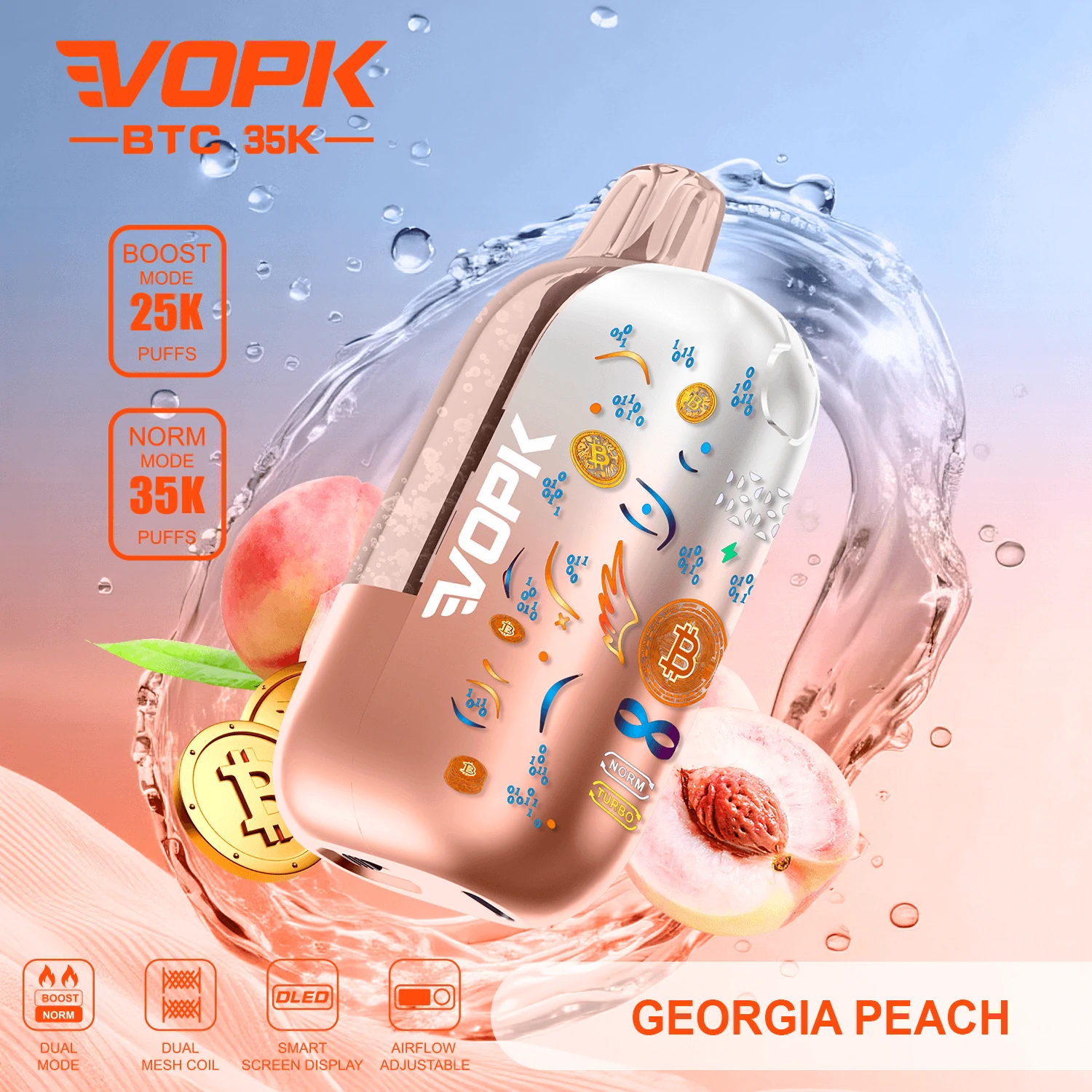 Jednorazowy vaporizer VOPK, 35 000 zaciągnięć, zdjęcie 2