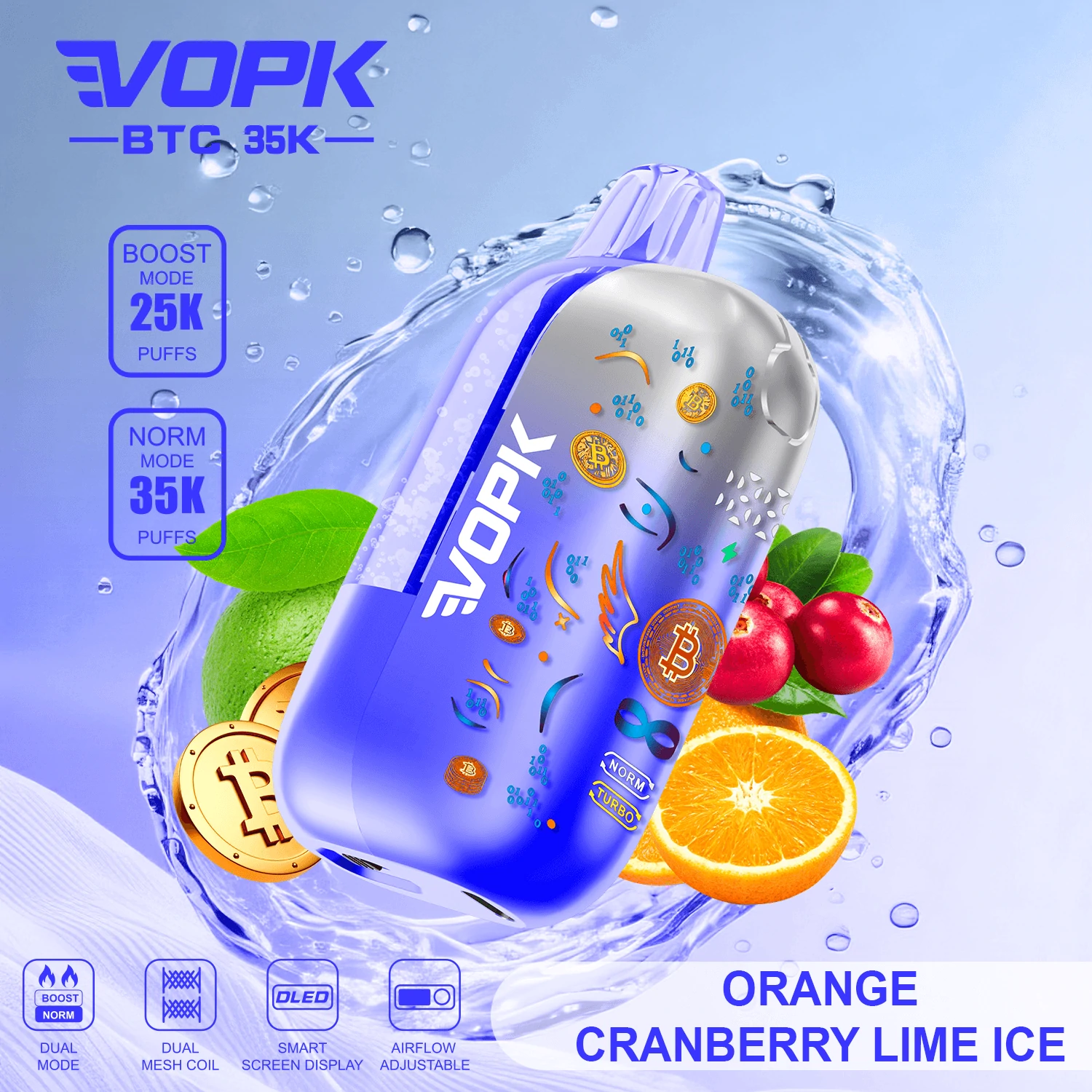 Jednorazowy vaporizer VOPK, 35 000 zaciągnięć, zdjęcie 3