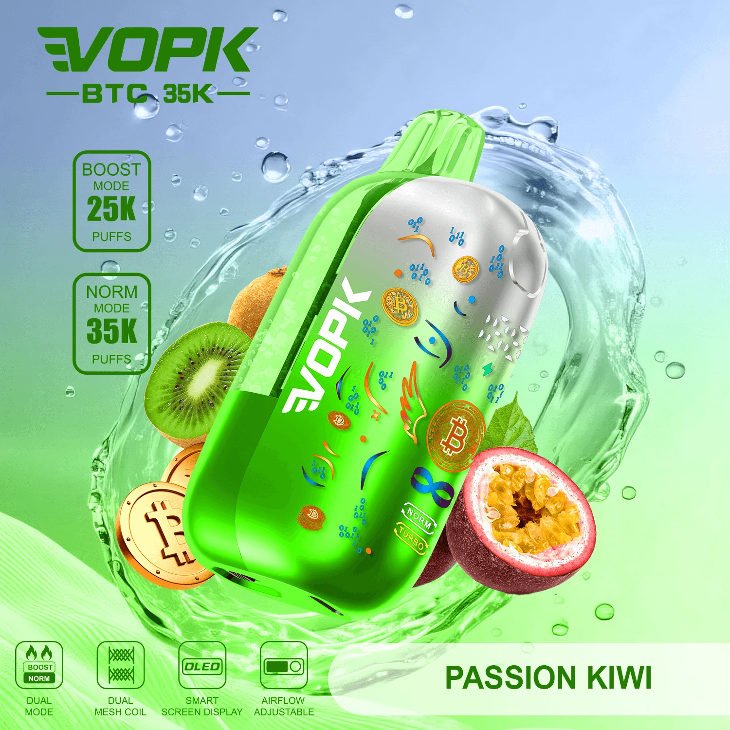 Jednorazowy vaporizer VOPK, 35 000 zaciągnięć, zdjęcie 4