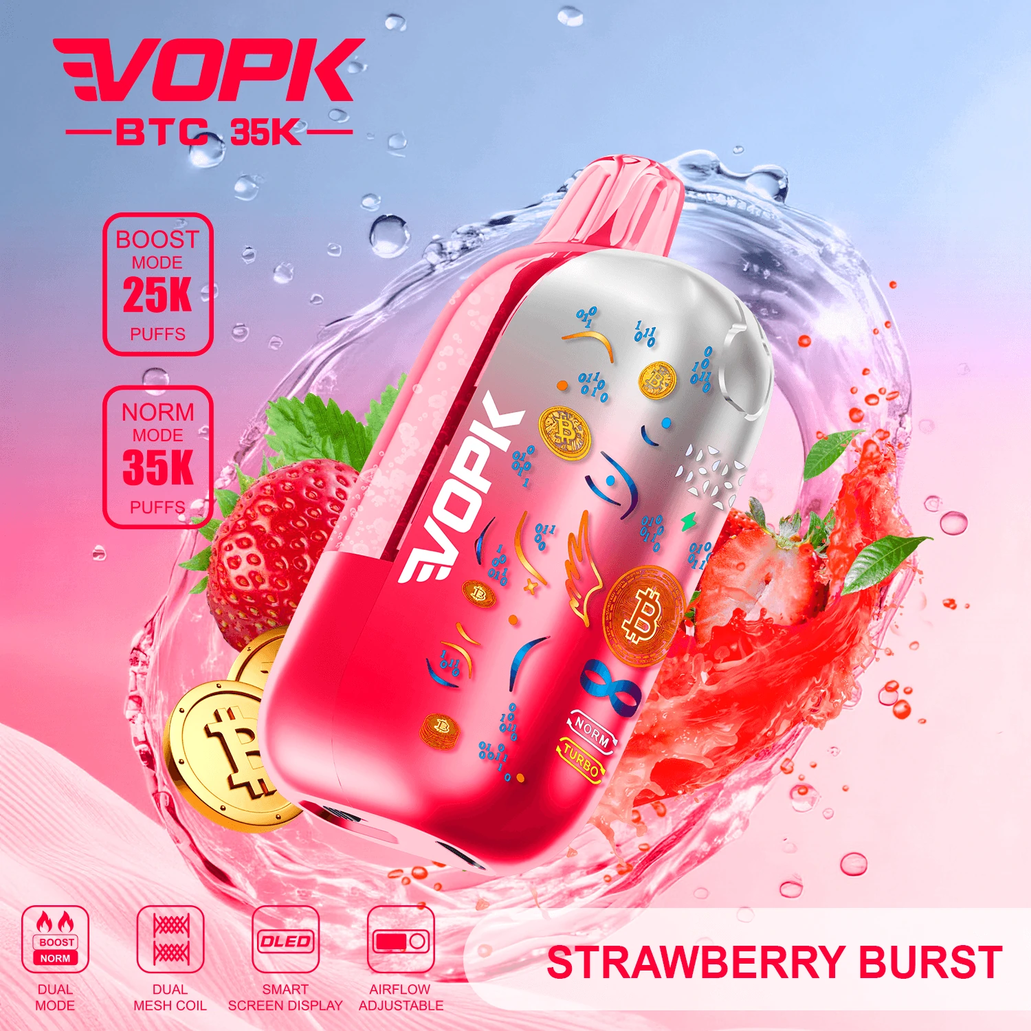 Jednorazowy vaporizer VOPK, 35 000 zaciągnięć, zdjęcie 6