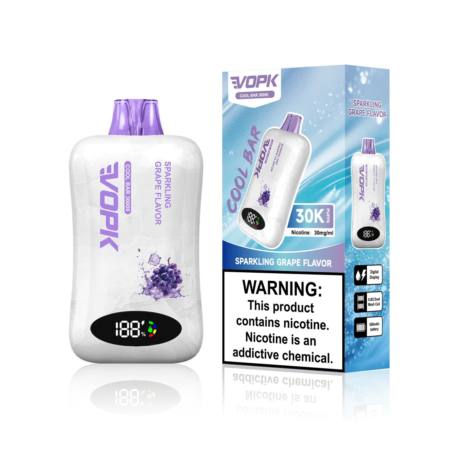 VOPK: vaporizador desechable de 30 000 caladas, foto 2