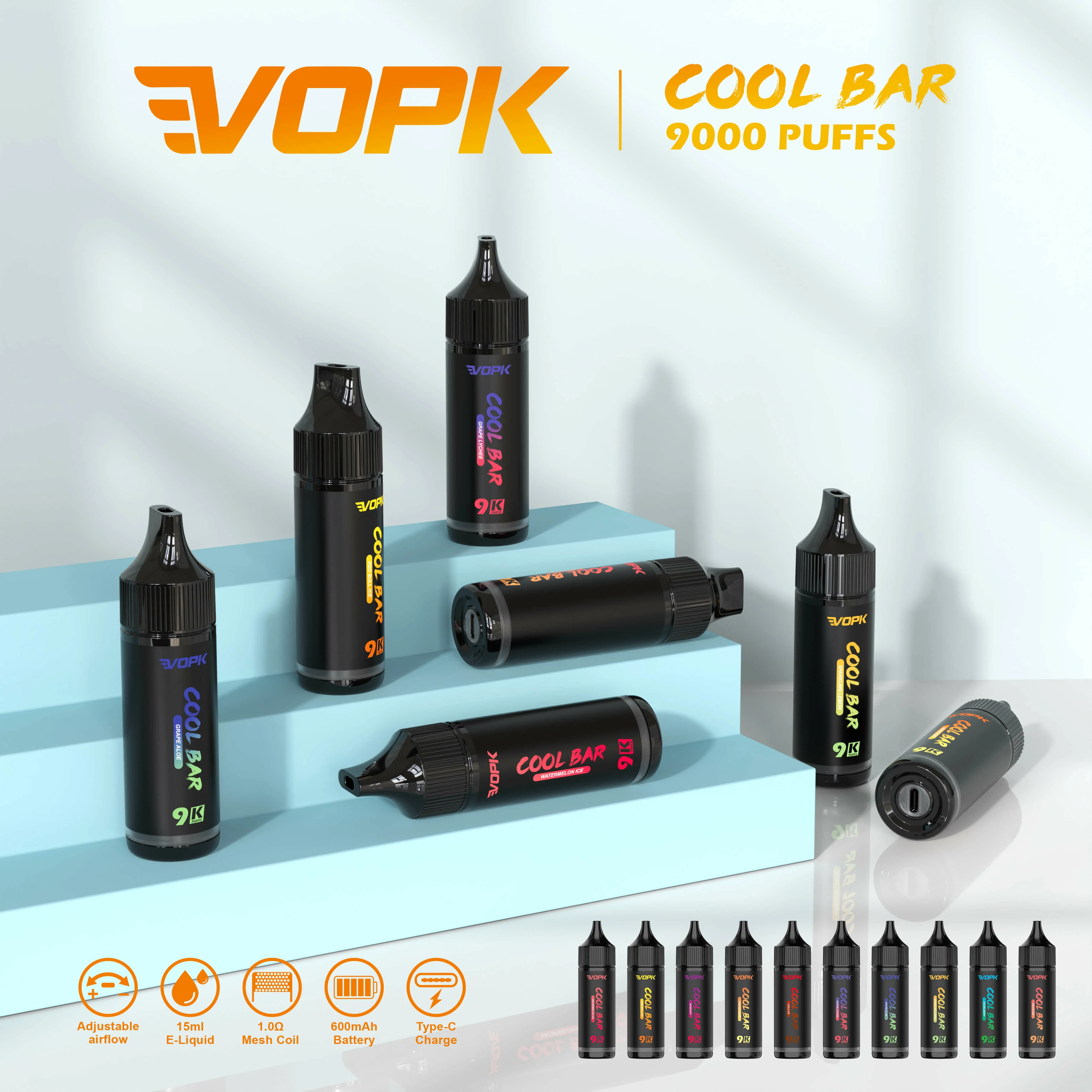 VOPK 9000 Puffs Disposable Vape