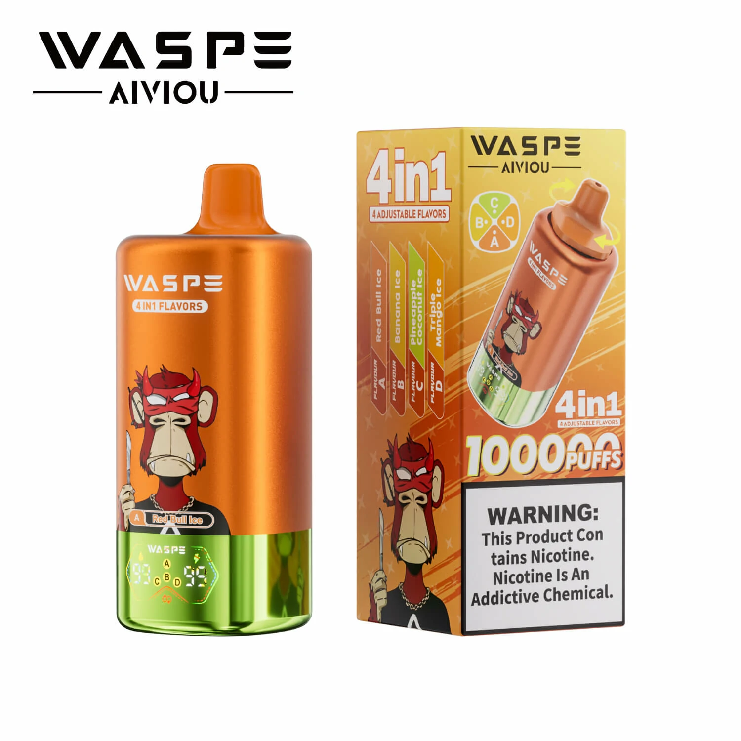 Waspe 100000 Puffs 4-in-1 Disposable Vape
