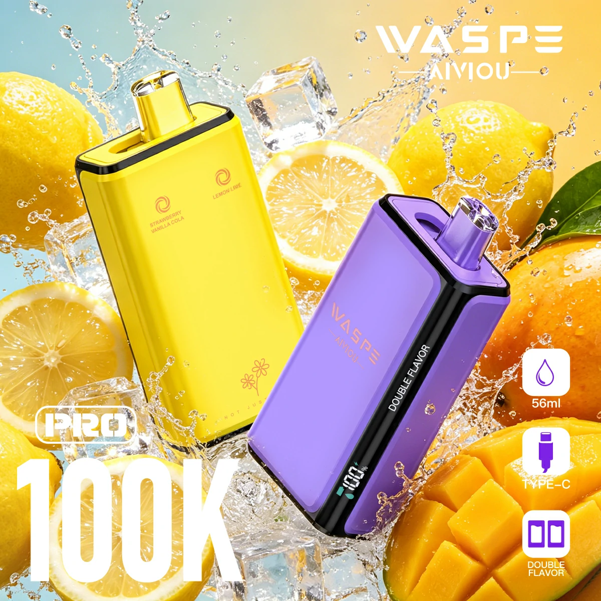 Waspe 100000 Puffs 2-in-1 Disposable Vape
