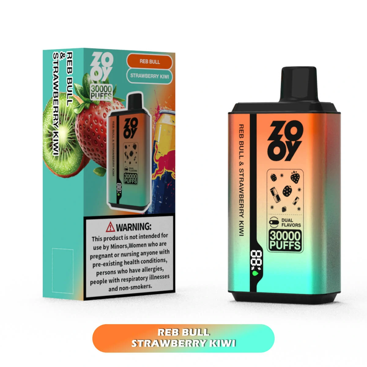 Zooy 30.000 trekjes 2-in-1-wegwerpvape, foto 3