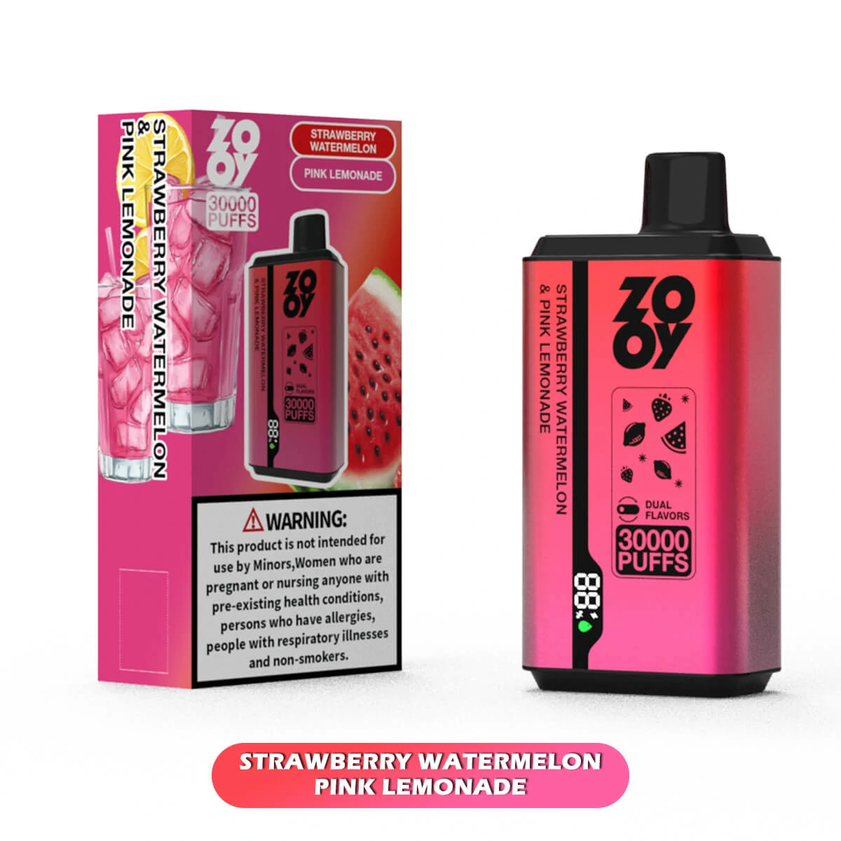 Zooy 30.000 trekjes 2-in-1-wegwerpvape, foto 5